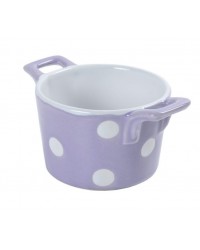 Горшочек с ручками Lilac with dots 8,5 см